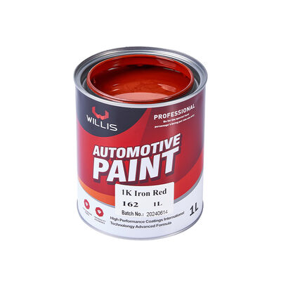 1K Ferro Vermelho Car Spray Paint Um Componente Resina Acrílica Líquido Automotivo Refinish Paint Cor Sólida 1K Color Paint China