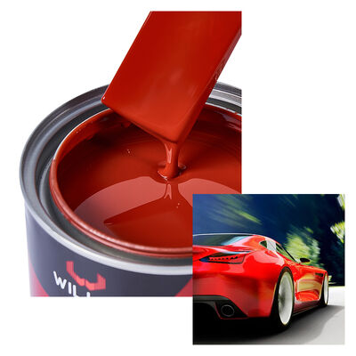 1K Ferro Vermelho Car Spray Paint Um Componente Resina Acrílica Líquido Automotivo Refinish Paint Cor Sólida 1K Color Paint China