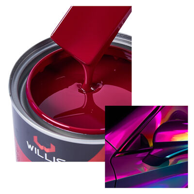 Resina Acrílica Líquida Vermelho Rosa Monocomponente 1K Tinta Automotiva Cor Sólida Tinta de Repintura Automotiva Revestimento e Tinta Automotiva da China