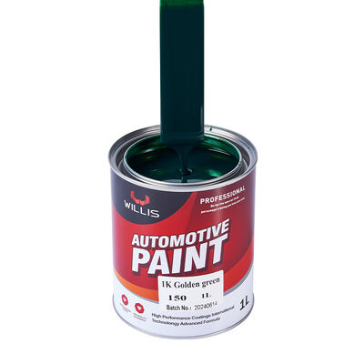 1K Vermelho Dourado Car Spray Paint Um Componente Resina Acrílica Líquido Automotivo Refinish Paint Cor Sólida 1K Color Paint China