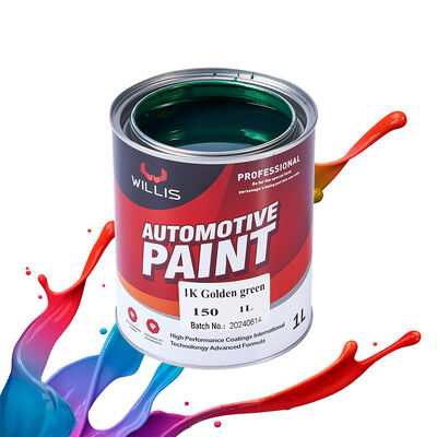 1K Vermelho Dourado Car Spray Paint Um Componente Resina Acrílica Líquido Automotivo Refinish Paint Cor Sólida 1K Color Paint China