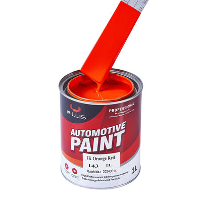 Willis 1k laranja tinta spray para carro, um componente, repintura automotiva, resina acrílica, revestimento líquido, cor sólida, 1k, pintura colorida china