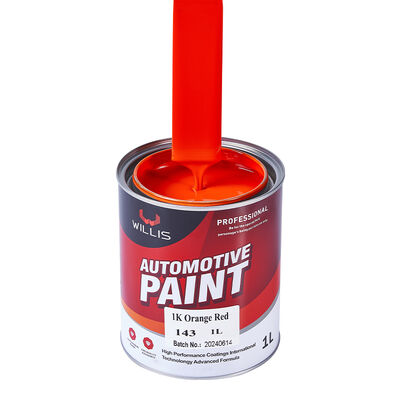 Willis 1k laranja tinta spray para carro, um componente, repintura automotiva, resina acrílica, revestimento líquido, cor sólida, 1k, pintura colorida china