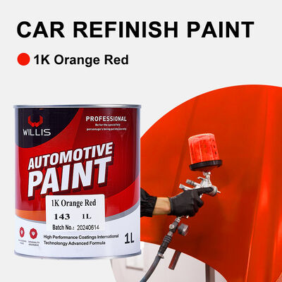 Willis 1k laranja tinta spray para carro, um componente, repintura automotiva, resina acrílica, revestimento líquido, cor sólida, 1k, pintura colorida china