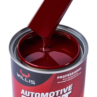 Auto Refinish 1K Maroon Red Basecoat Car Paint Solid 1K 2K Acrylic Resin Liquid Coating para aplicação de spray de reparação de automóveis