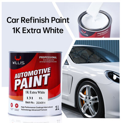 Advanced 1K Acrylic Resin White Paint for Automotive Repair High Concentration Liquid Coating Car Color Master Paint