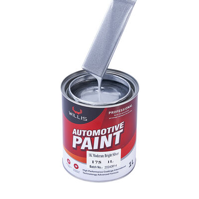 1K Acrylic Silver Paint Mixed Resin Liquid Coating Moderate Brightness One-Component Metallic Silver Car Paint Plastic Coating