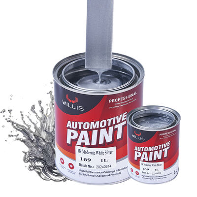 High Quality 1K Silver Multicolor Automotive Paint Spray Strong Metallic Feel Car Refinish Liquid Coating Auto Paint