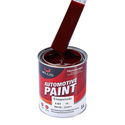 Carro de carro de pintura de reparo de automóveis 1k Transparente Ferro Vermelho Acrílico Carro Refinish Paint