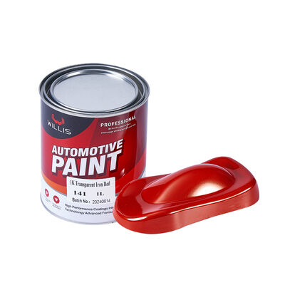 Carro de carro de pintura de reparo de automóveis 1k Transparente Ferro Vermelho Acrílico Carro Refinish Paint