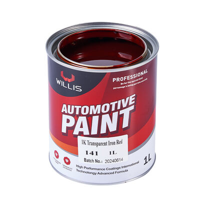 Carro de carro de pintura de reparo de automóveis 1k Transparente Ferro Vermelho Acrílico Carro Refinish Paint