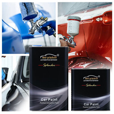 1K Super Black Auto Paint Spray | Acrylic Resin Car Coating with Solvent | Automotive Refinish Thinner, Factory Supply
