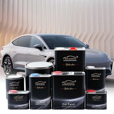 Car Paint, 1K Acrylic Paint, Silver Metallic Paint for Automotive - Moderate Coarse, Ready for Thinner Mixing and Spray Painting