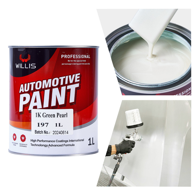1K Basecoat Pearlescent Car Paint 1K Green Pearl Acrylic Lacquer Paint Pintura Automóvel Marcas de Pintura Metallica de Carro