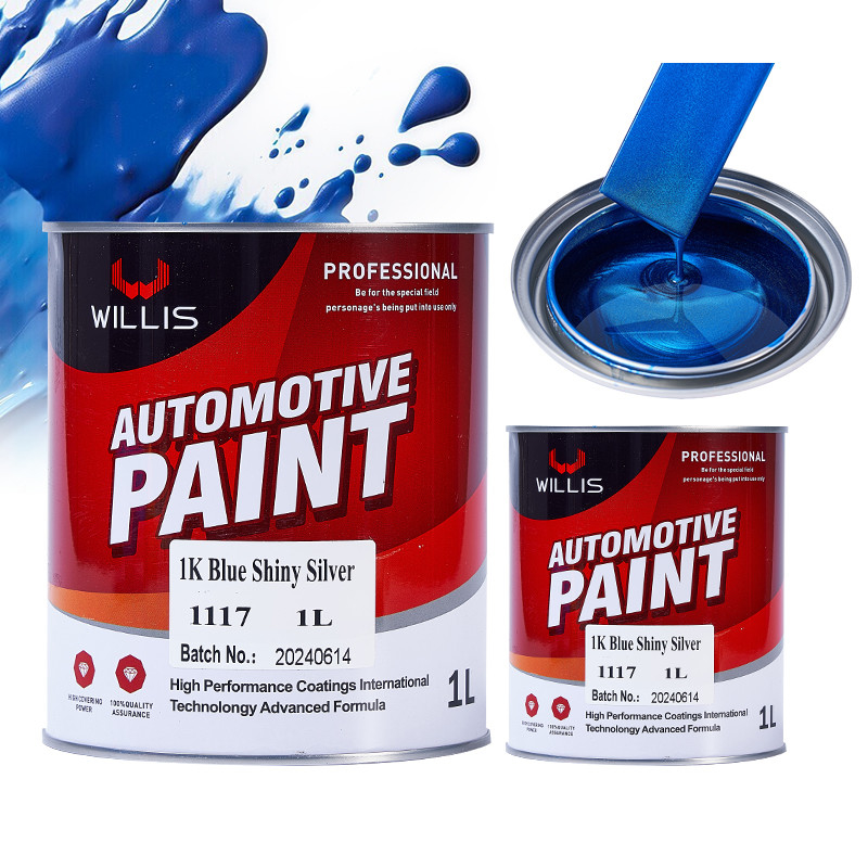 Pintura para automóveis metálica de azul brilhante misturado Pintura para automóveis metálica resistente ao calor Pigmento de prata Pintura acrílica de laca em spray