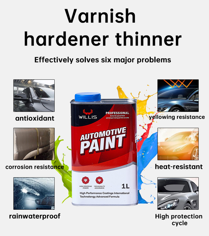 Verniz transparente 2k Automotive Clear Coat Paint Alto brilho Auto Paint Fabricante de pintura automática