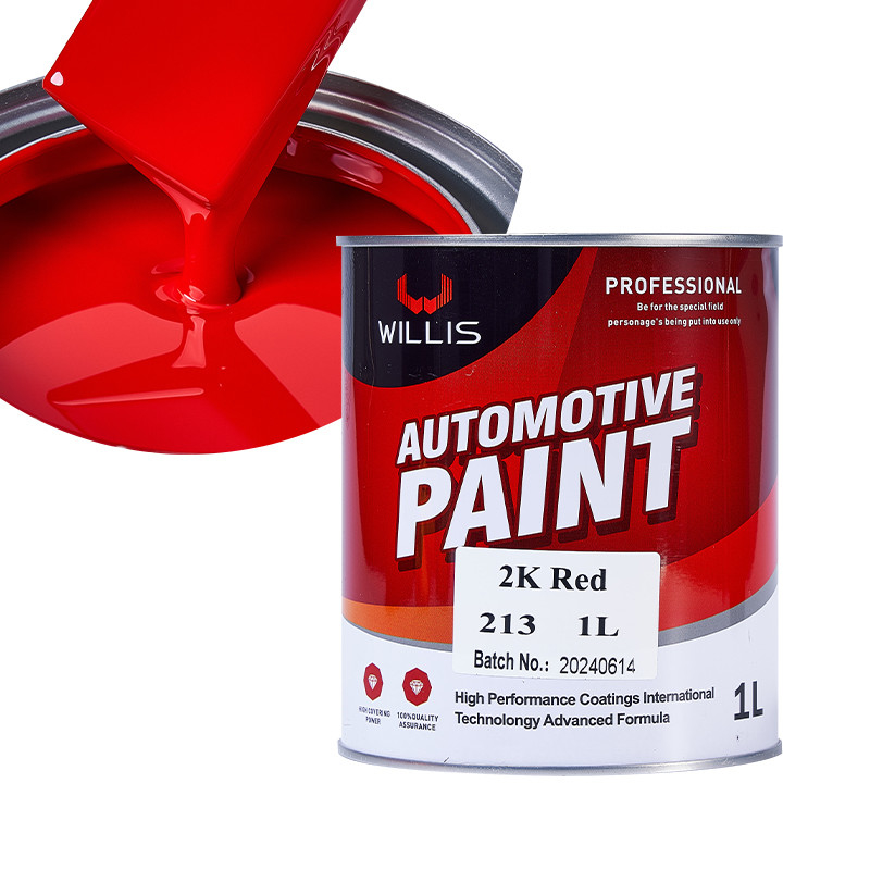 Proteção Automóvel 2K Vermelho Solid Paint Alta dureza 1L / 4L por lata Construção fácil