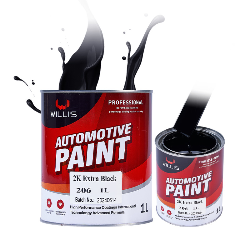 Veículo Touch Up Laranja Vermelho Verde 2K Pintura Sólida 2K Pintura Acrílica Extra Negra Revestimento Líquido Pintura Automóvel