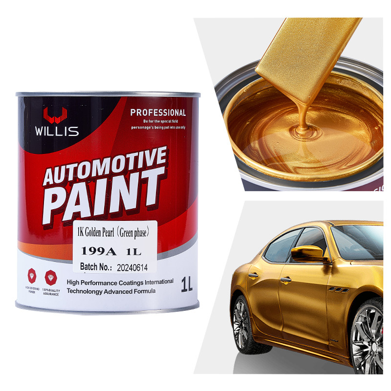 1K Pearl Car Paint para revestimento líquido personalizável na fase verde da pérola dourada