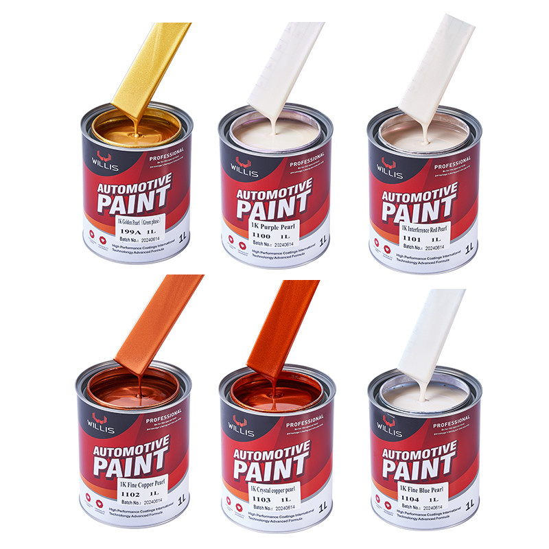 1k Base Coat Acrílico Pintura Multicolor Automotive Refinish Paint Pintura Prateada