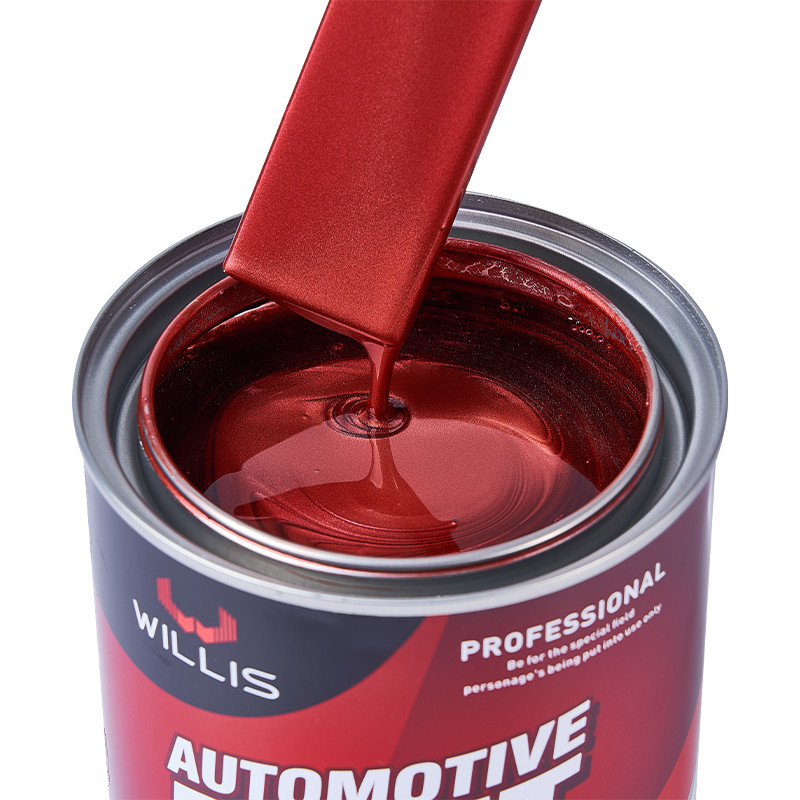 Tinta de carro acrílica perolada de alta saturação de cores 1K vermelho fino pérola pintura de carro metálica automotivo diluidor