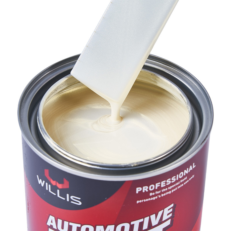 Pintura de automóveis de pérola branca de cristal Adesão forte Matéria-prima acrílica Pintura de automóveis de automóveis Metal Pintura de automóveis