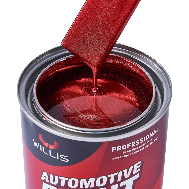 Acrílico Flash Perla Luminosa Pintura Automotiva Alta Sólida Rápida Seca Tempos 1K Cristal Vermelho Perla Cor de Pintura Acrílica