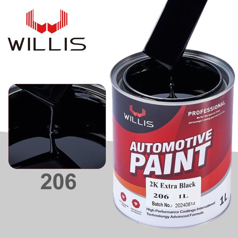 Tinta Spray Poliuretano Acrílico 1K 2K Cor Metálica Carroceria Automotiva Reparo Acabamento Revestimento Líquido Modelo WILLIS 206