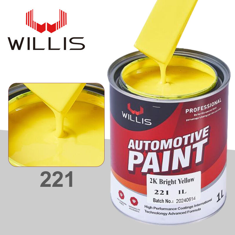 Venda Quente WILLIS OEM Auto Paint 2K Boat & Car Topcoat com múltiplas cores Acrílico líquido inclui spray diluidor de tinta