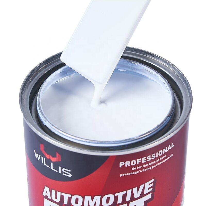 1K Tinta Spray Transparente Branca para Carro, Resina Acrílica Líquida de Componente Único para Reparo Automotivo
