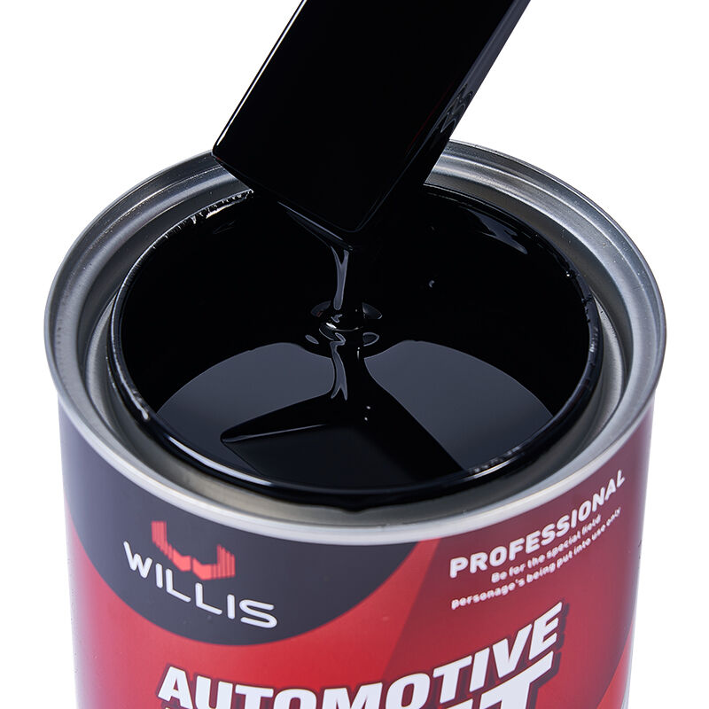 1K Extra preto líquido automotivo Refinish Coating Paint 1K Solid Color Base Coat para revestimento de plástico negro automotivo