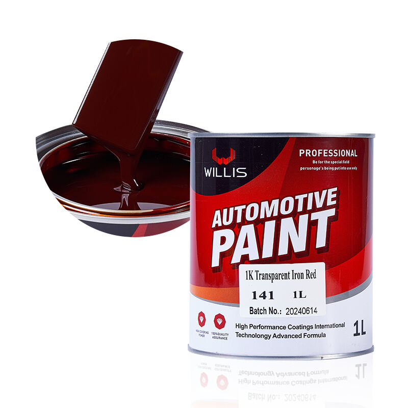 1K Solid Color Red Auto Spray Paint Componente único de revestimento líquido de resina acrílica Made in China mais fino incluído