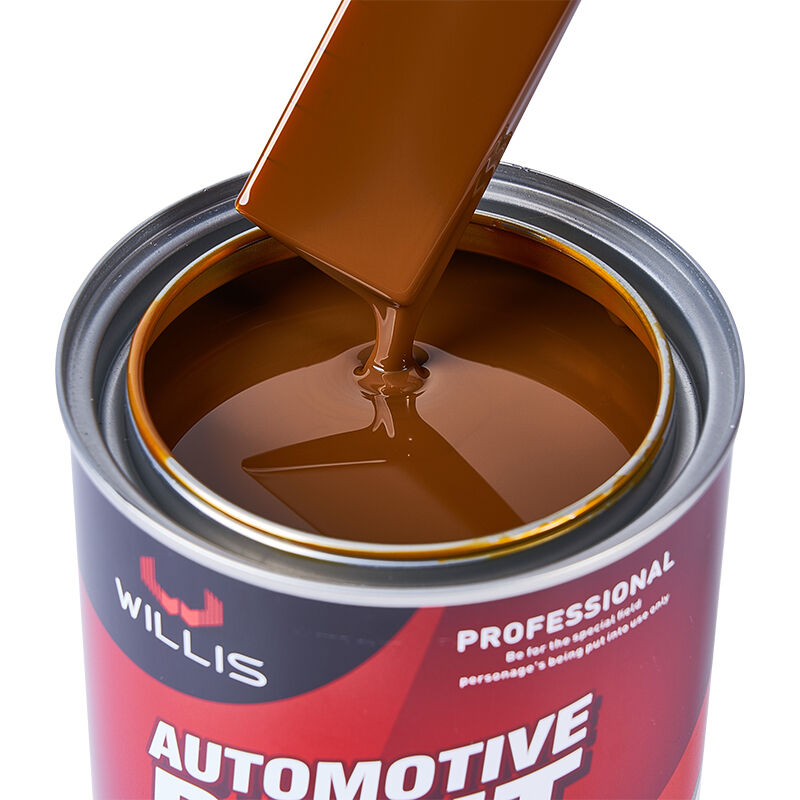 Base de Ferro Amarelo Transparente 1K para Repintura Automotiva, Tinta Acrílica em Resina Líquida, Tinta Automotiva OEM Disponível, Diluente para Tinta Automotiva