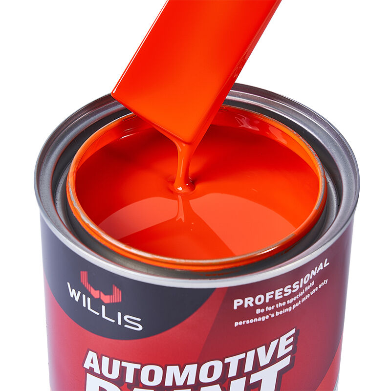 Willis 1k laranja tinta spray para carro, um componente, repintura automotiva, resina acrílica, revestimento líquido, cor sólida, 1k, pintura colorida china