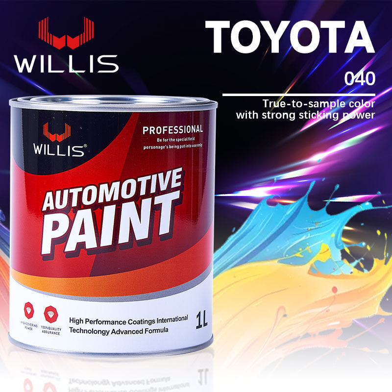 Cor personalizável Alto brilho Secagem rápida 2K Tinta sólida para automóvel Refinar e Car Touch Up