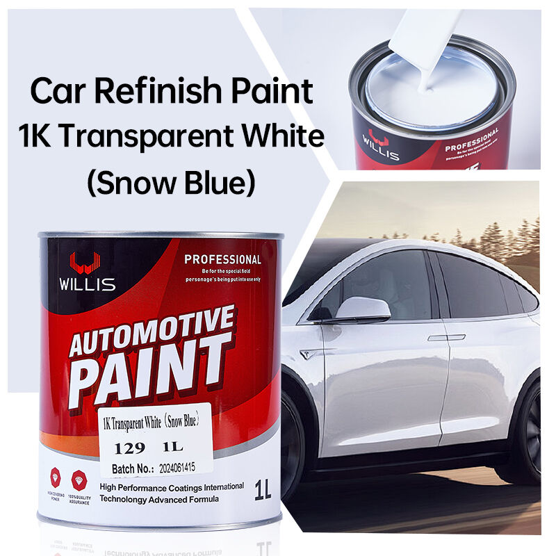 1K Transparente Branco Reparação de Automóveis Tinta de Revestimento Líquido de Alto Desempenho Eco Amigável Resina Acrílica Car Refinish Paint